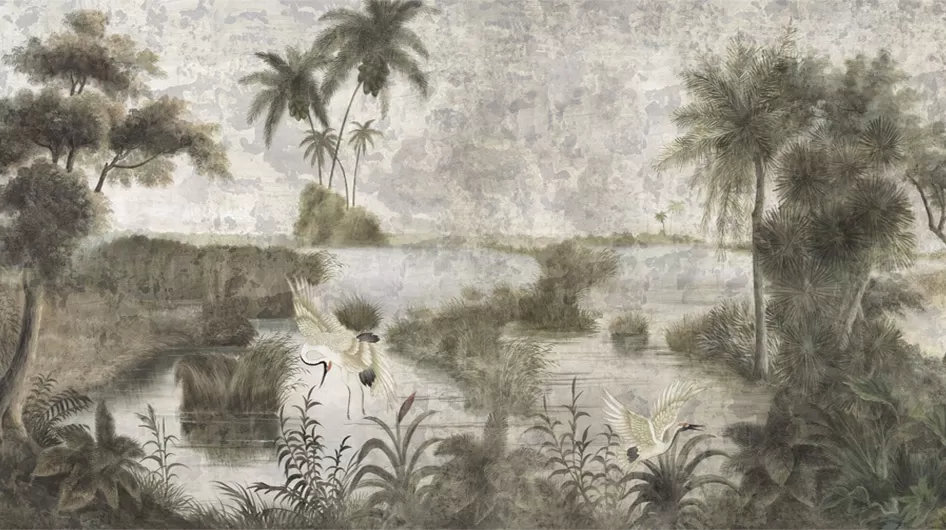 Les rives du MékongGrisaille Patine 18 ème - Ananbô