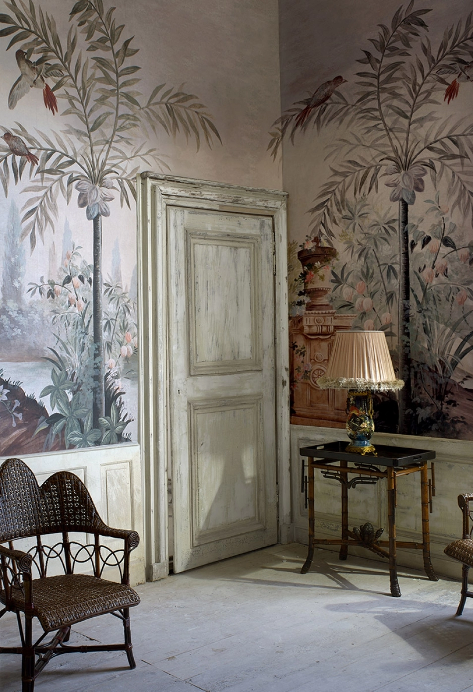 papier peint panoramique luxe oiseaux