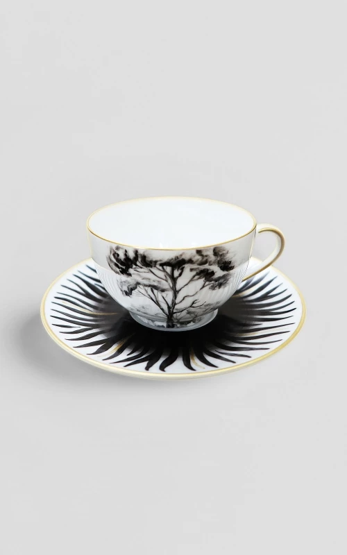 Tasse à thé Aqua blanche