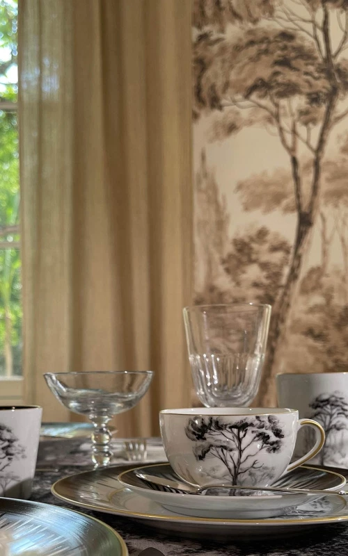 Tasse à thé Aqua noire