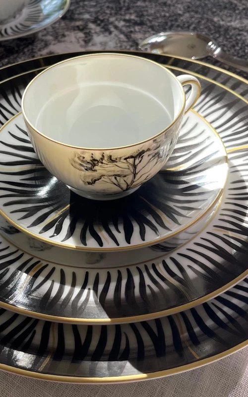 Tasse à thé Aqua blanche