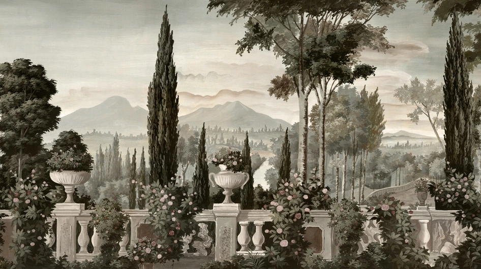 Les jardins de LiviaGrisaille rosée vieillie - Ananbô