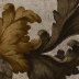 Acanthe golden ochre frieze
