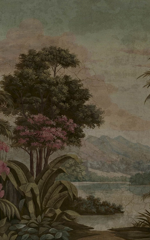 Les îles du Roi Georges couleur décor vieilli et patiné