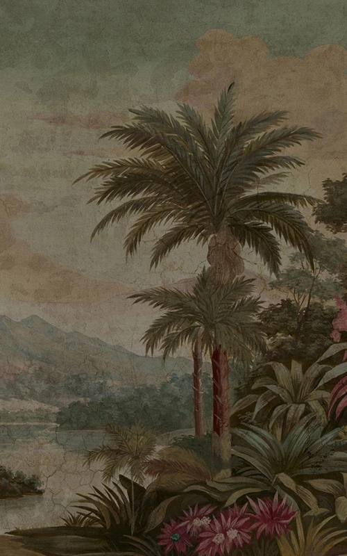 Les îles du Roi Georges couleur décor vieilli et patiné