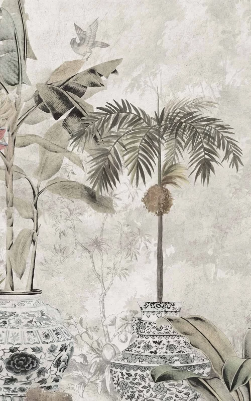 Les jardins de Mei-Li couleur sépia
