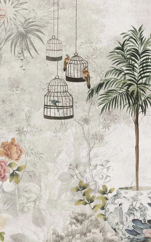 Les jardins de Mei-Li couleur sépia