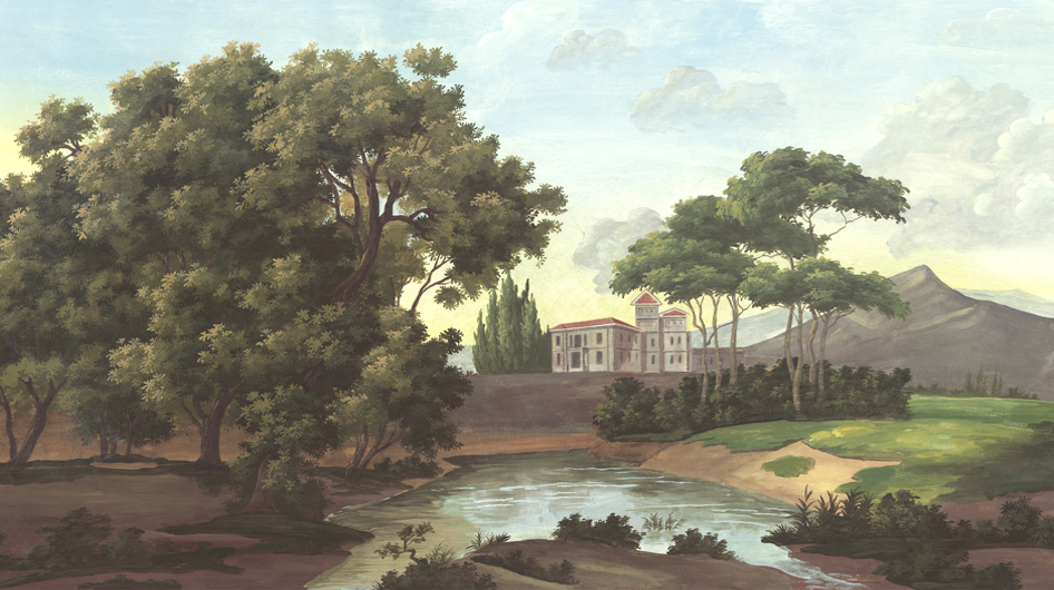 Papier peint panoramique Castel Bellagio Couleur  - Ananbô