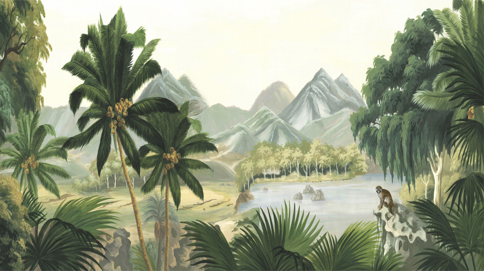 Papier peint panoramique Java Couleur  - Ananbô