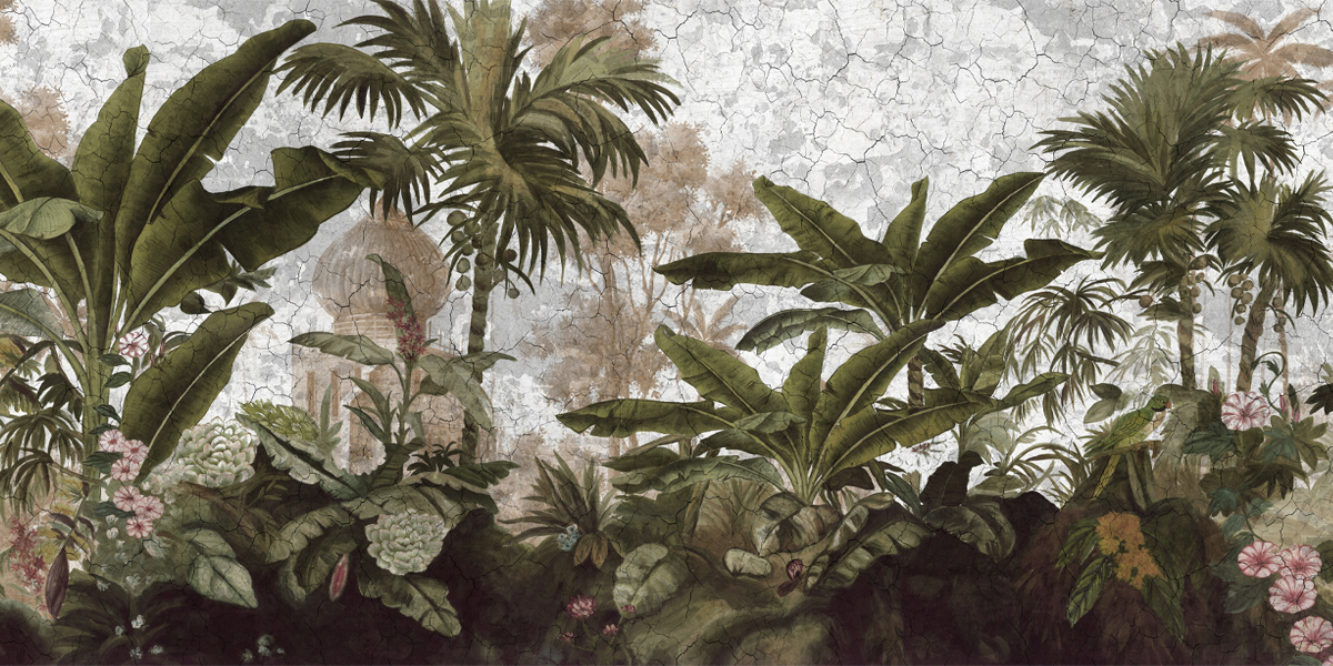 Papier peint panoramique Cochin Couleur Patine 18 ème craquelée - Ananbô Fullsize