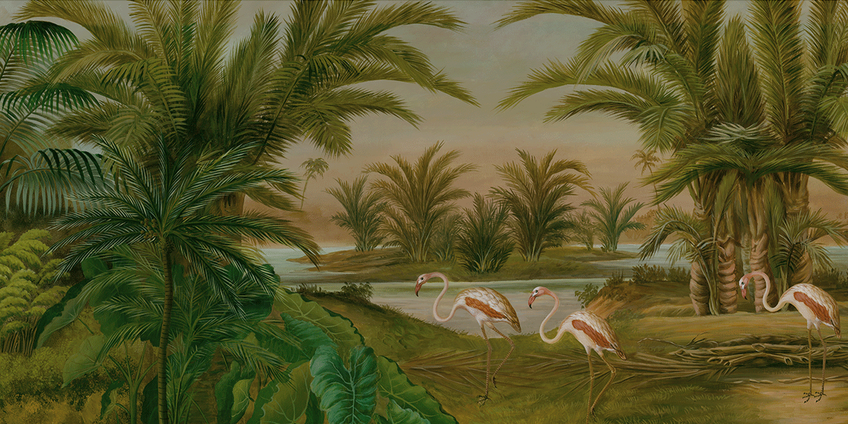 Papier peint panoramique Les rives du Nil Couleur - Ananbô Fullsize