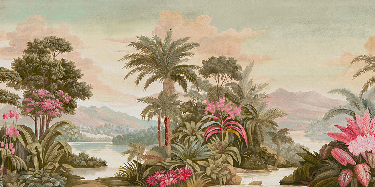 panoramic wallpaper Les Îles du Roi Georges Couleur - Ananbô Fullsize